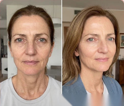 Antes y después — contorno de ojos